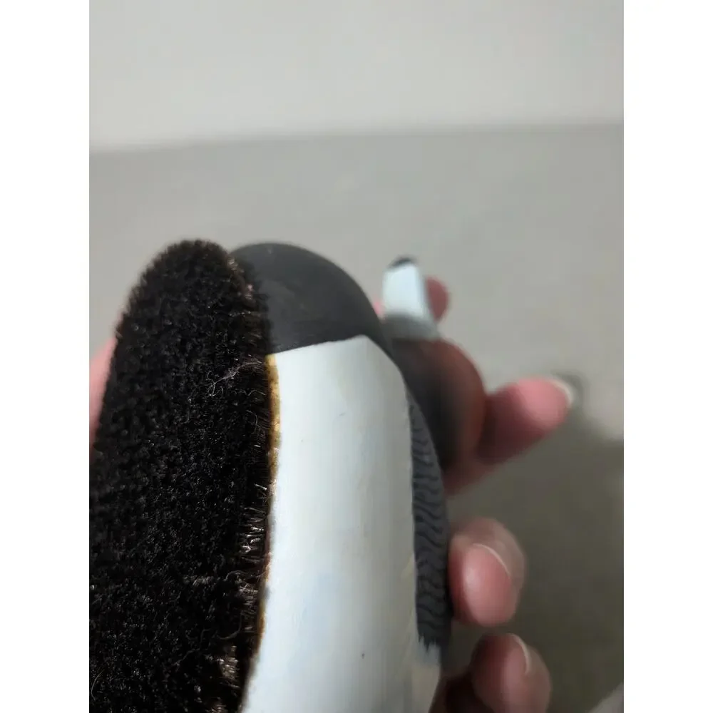 Vintage Jasco Duck Shoe Polisher Brush Set 2 Hand Painted Matte Ceramic Brushes